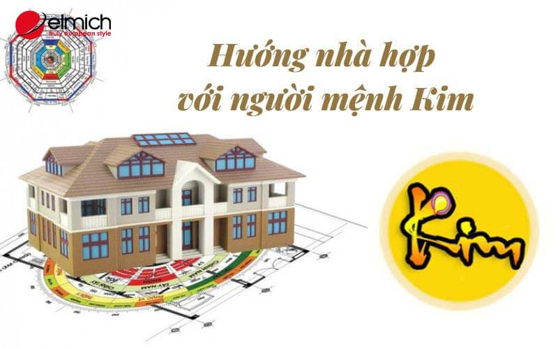 Hình 6: Hướng nhà hợp mệnh Kim là hướng Tây hoặc Đông Bắc