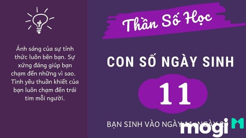 Ý nghĩa của số 11 trong biểu đồ ngày sinh